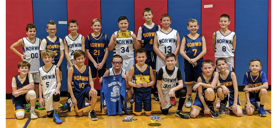 4th Grade Blue and 4th Grade Gold - Undefeated and Co-Champs at the Chartiers Valley Tournament